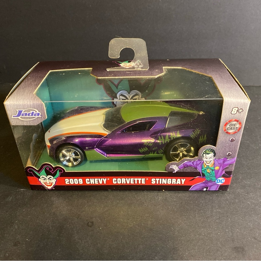 Jada Diecast 2009 Chevy "Corvette" Stingray DC Joker 1:32 NIB‎